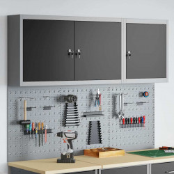 Zestaw szafek narzędziowych z półką Z blokadą 5 pcs Czarny