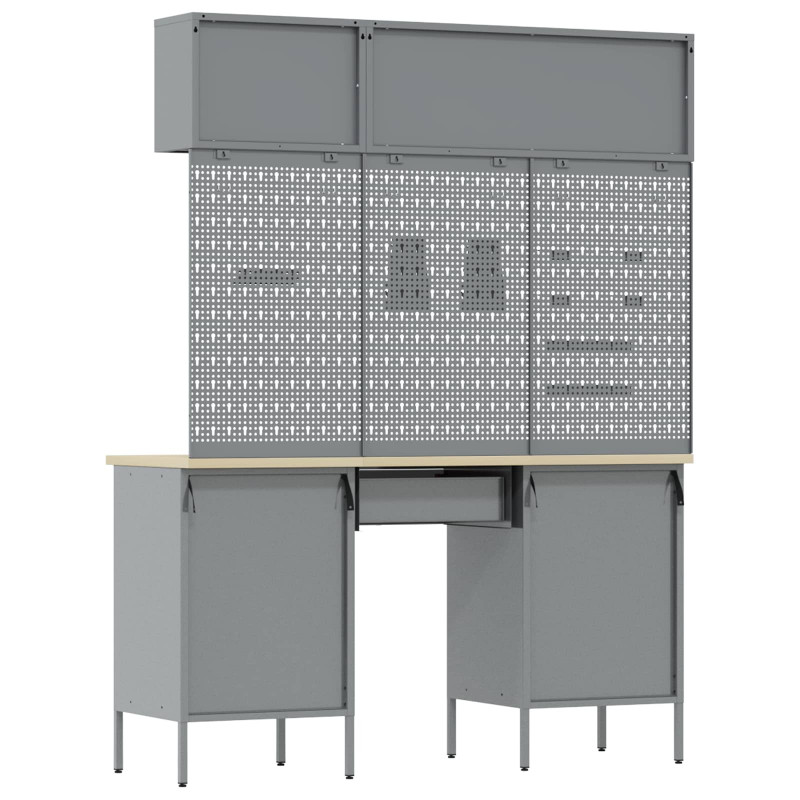 Zestaw szafek roboczych z szufladą Z blokadą 8 pcs Czarny