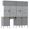 Zestaw szafek roboczych z szufladą Z blokadą 10 pcs Czarny