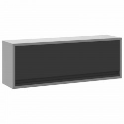 Szafka robocza 10 pcs Czarny Drewno inżynieryjne i stal