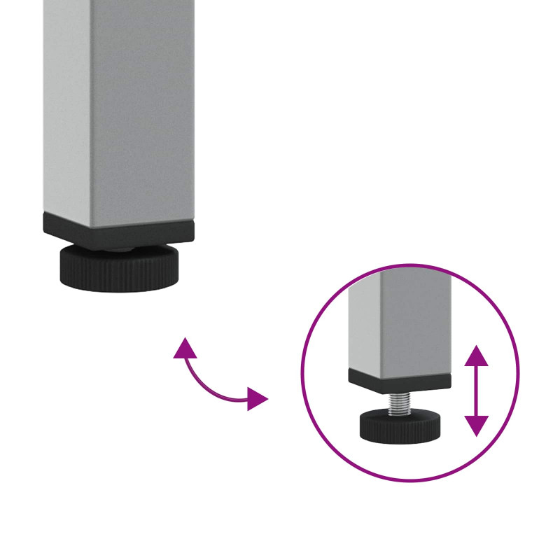 Zestaw stołu warsztatowego z szufladą 8 pcs Czarny i szary