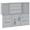 Zestaw szafek roboczych z szufladą 12 pcs Czarny i szary