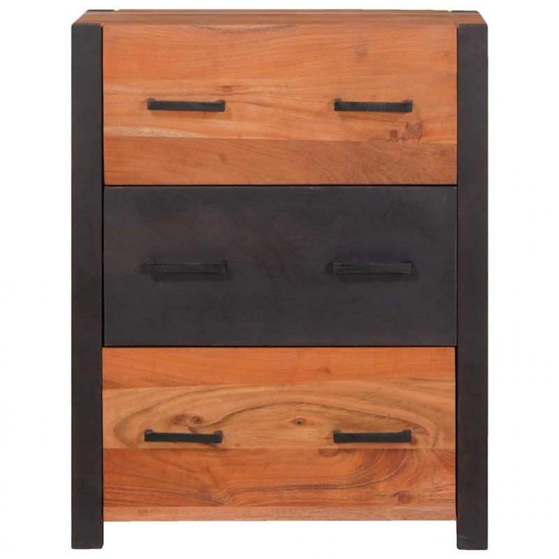 Bufet 3 pcs Brązowy 110 x 30 x 75 cm Lite Drewno Akacji