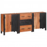 Bufet 3 pcs Brązowy 55 x 30 x 75 cm Lite Drewno Akacji