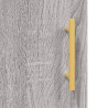 Witrynka szary dąb sonoma 69,5x34x180cm materiał drewnopochodny