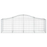 Kosze gabionowe, 12 szt, 200x50x60/80 cm, galwanizowane żelazo