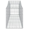 Kosze gabionowe, 12 szt, 200x50x60/80 cm, galwanizowane żelazo