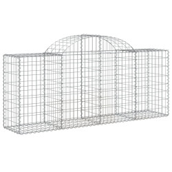 Kosze gabionowe, 10 szt, 200x50x80/100 cm, galwanizowane żelazo