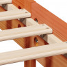 Łóżko z regałem, bez materaca, woskowy brąz, 75x190 cm, sosnowe