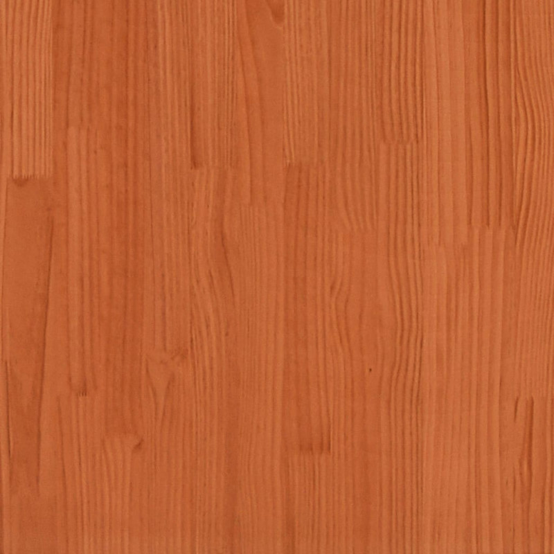Rama łóżka bez materaca, woskowy brąz, 160x200 cm, lita sosna