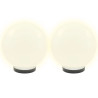 Lampy ogrodowe LED, 4 szt., kuliste, 25 cm, PMMA