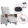 Elektryczny fotel rozkładany Cloud Grey Fabric