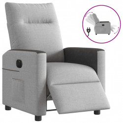Elektryczny fotel rozkładany Cloud Grey Fabric