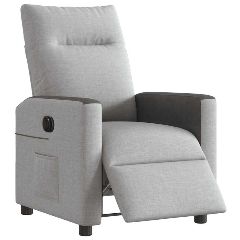 Elektryczny fotel rozkładany Cloud Grey Fabric