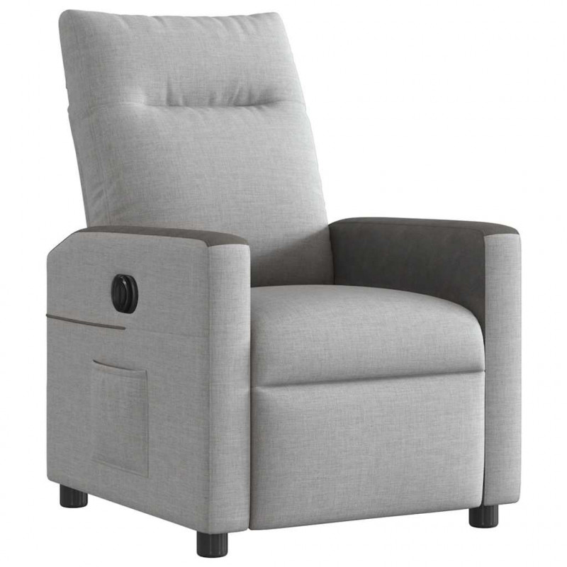 Elektryczny fotel rozkładany Cloud Grey Fabric
