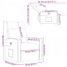 Elektryczny fotel rozkładany, ciemnoszary, obity tkaniną