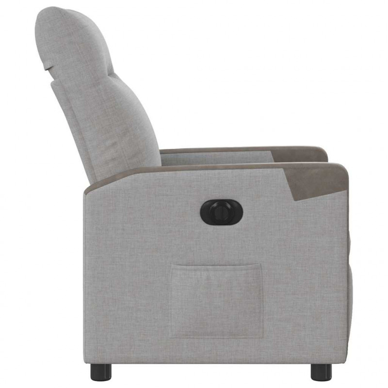 Elektryczny fotel rozkładany Cloud Grey Fabric