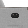 Elektryczny fotel rozkładany Cloud Grey Fabric