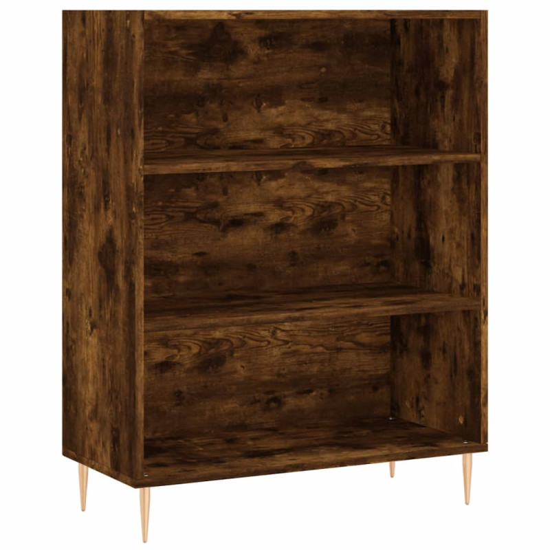 Regał, przydymiony dąb 69,5x32,5x180 cm materiał drewnopochodny