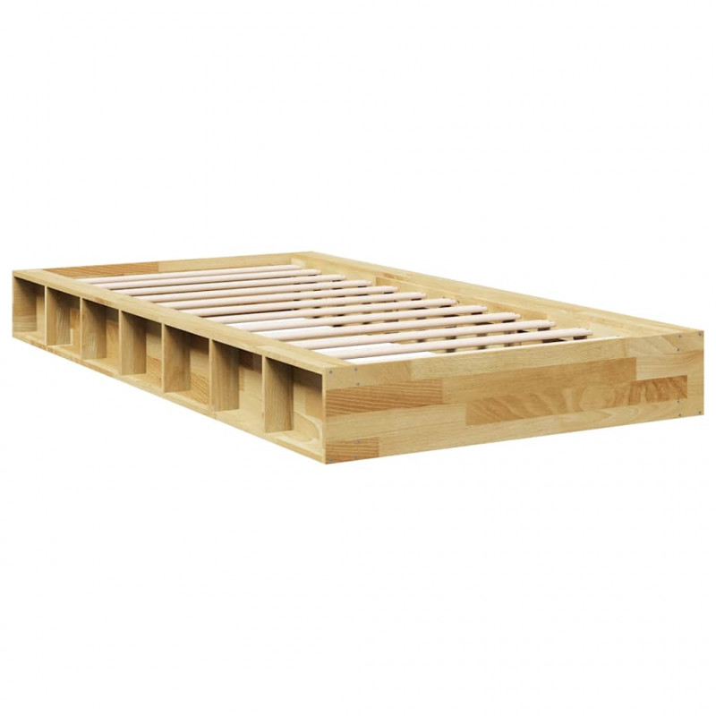 Rama łóżka bez materaca 80x200 cm lite drewno dąb