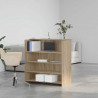 Biurko recepcyjne Sonoma Oak 100x50x103,5 cm Drewno konstrukcyjne