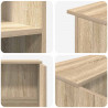 Biurko recepcyjne Sonoma Oak 100x50x103,5 cm Drewno konstrukcyjne