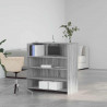 Biurko recepcyjne szare Sonoma 100x50x103,5 cm Drewno klejone