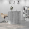 Biurko recepcyjne szare Sonoma 100x50x103,5 cm Drewno klejone