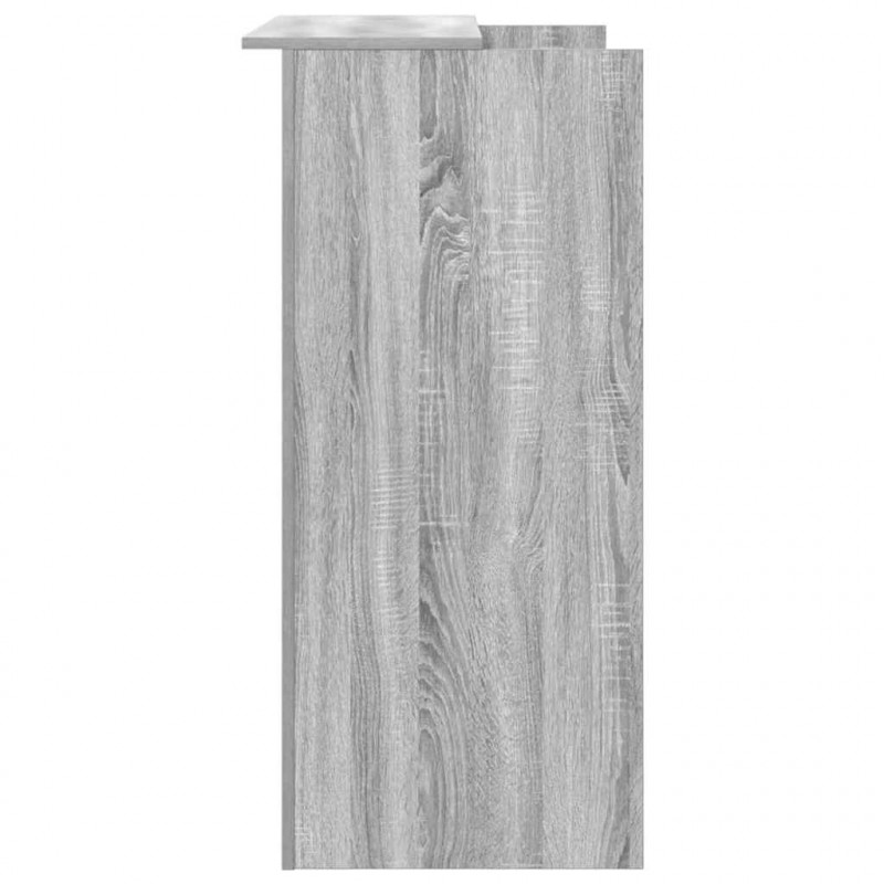 Biurko recepcyjne szare Sonoma 100x50x103,5 cm Drewno klejone