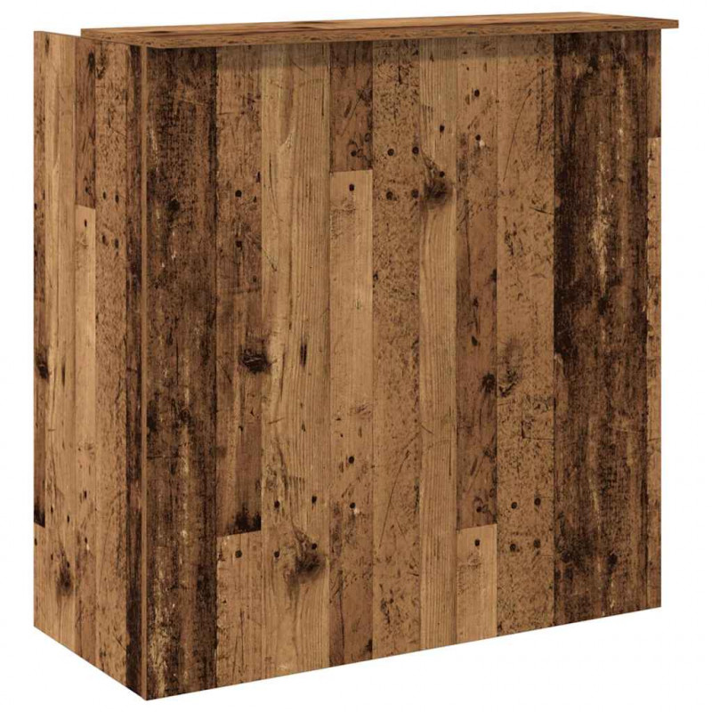 Biurko recepcyjne Stare drewno 100x50x103,5 cm Drewno klejone