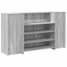 Biurko recepcyjne szare Sonoma 180x50x103,5 cm Drewno klejone