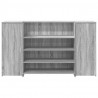 Biurko recepcyjne szare Sonoma 180x50x103,5 cm Drewno klejone
