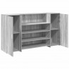 Biurko recepcyjne szare Sonoma 180x50x103,5 cm Drewno klejone