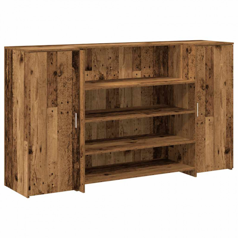Biurko recepcyjne Stare drewno 180x50x103,5 cm Drewno klejone