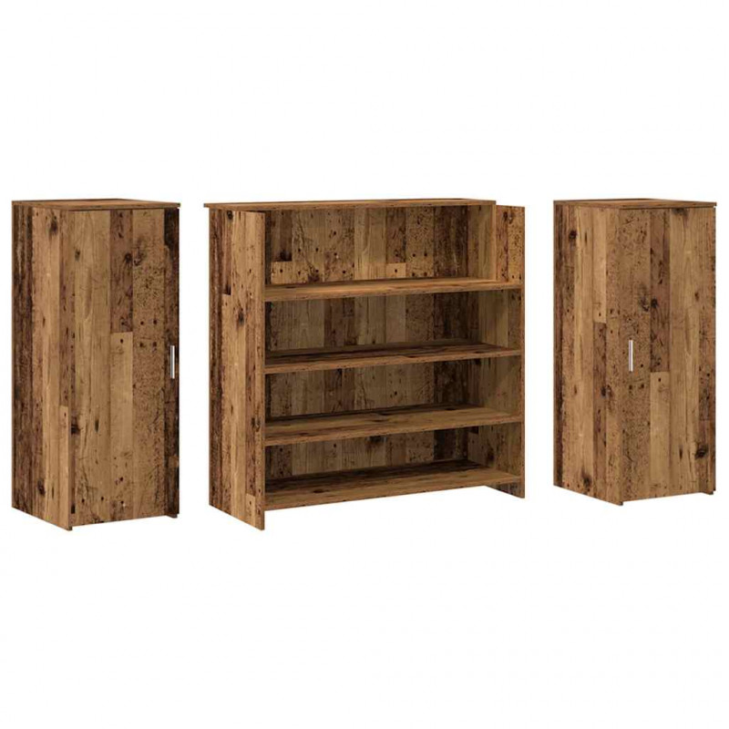 Biurko recepcyjne Stare drewno 180x50x103,5 cm Drewno klejone