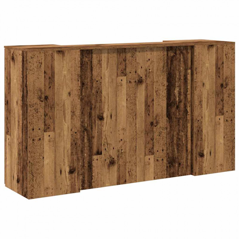 Biurko recepcyjne Stare drewno 180x50x103,5 cm Drewno klejone