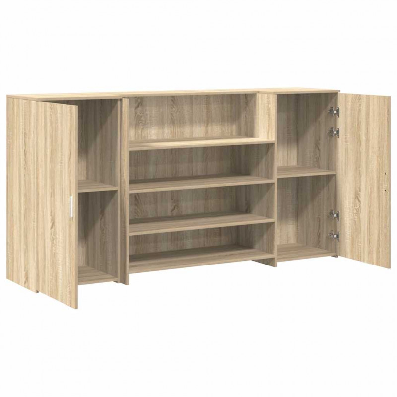 Biurko recepcyjne dąb sonoma 200x50x103,5 cm Drewno klejone