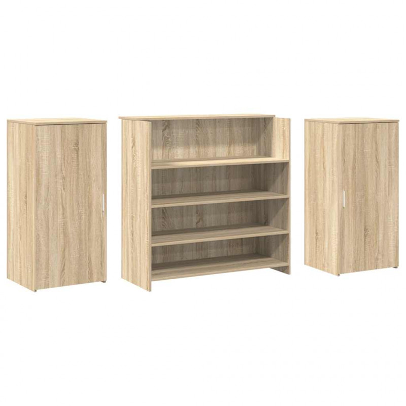 Biurko recepcyjne dąb sonoma 200x50x103,5 cm Drewno klejone