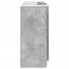 Biurko recepcyjne betonowe szare 200x50x103,5 cm drewno klejone