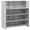 Biurko recepcyjne szare Sonoma 200x50x103,5 cm Drewno klejone