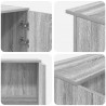 Biurko recepcyjne szare Sonoma 200x50x103,5 cm Drewno klejone