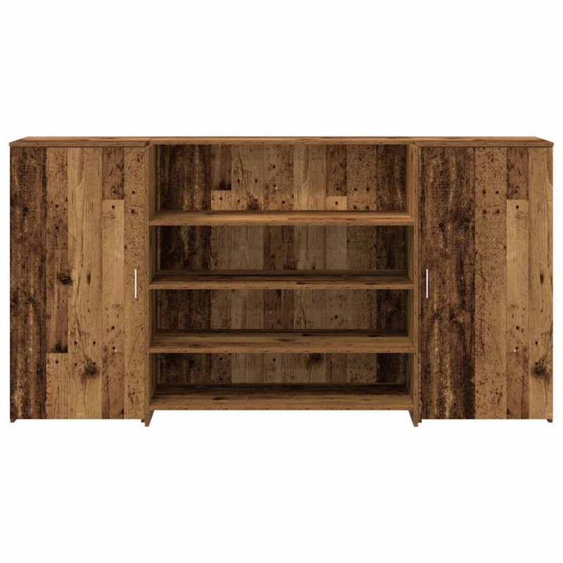 Biurko recepcyjne Stare drewno 200x50x103,5 cm Drewno klejone