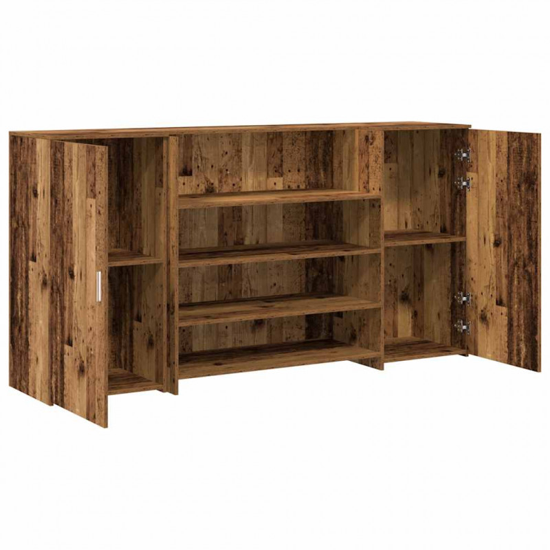 Biurko recepcyjne Stare drewno 200x50x103,5 cm Drewno klejone