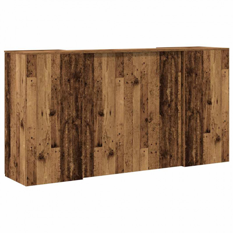 Biurko recepcyjne Stare drewno 200x50x103,5 cm Drewno klejone