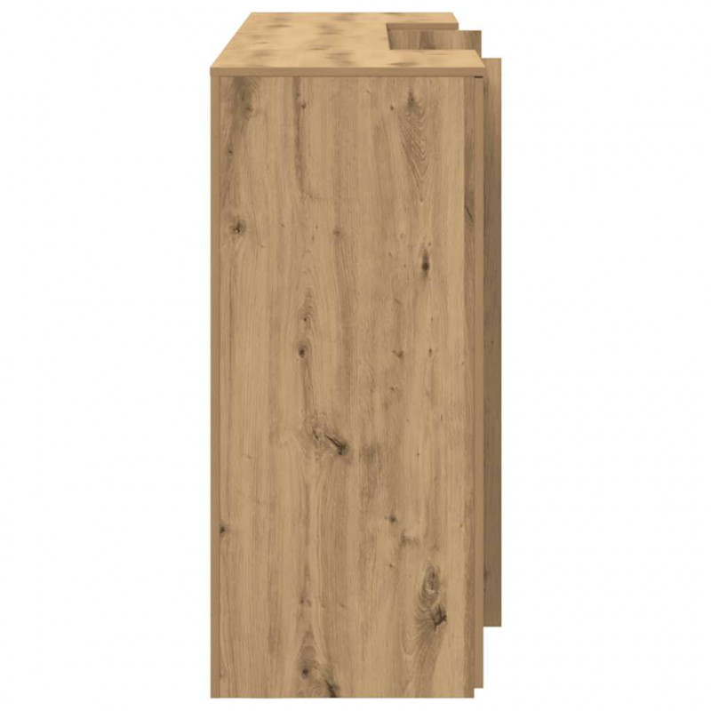 Biurko recepcyjne dąb artisan 200x50x103,5 cm Drewno klejone