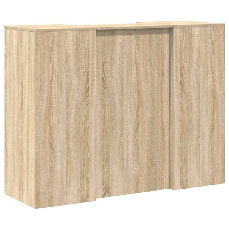 Biurko recepcyjne dąb sonoma 135x50x103,5 cm Drewno klejone