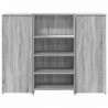 Biurko recepcyjne szare Sonoma 135x50x103,5 cm Drewno klejone