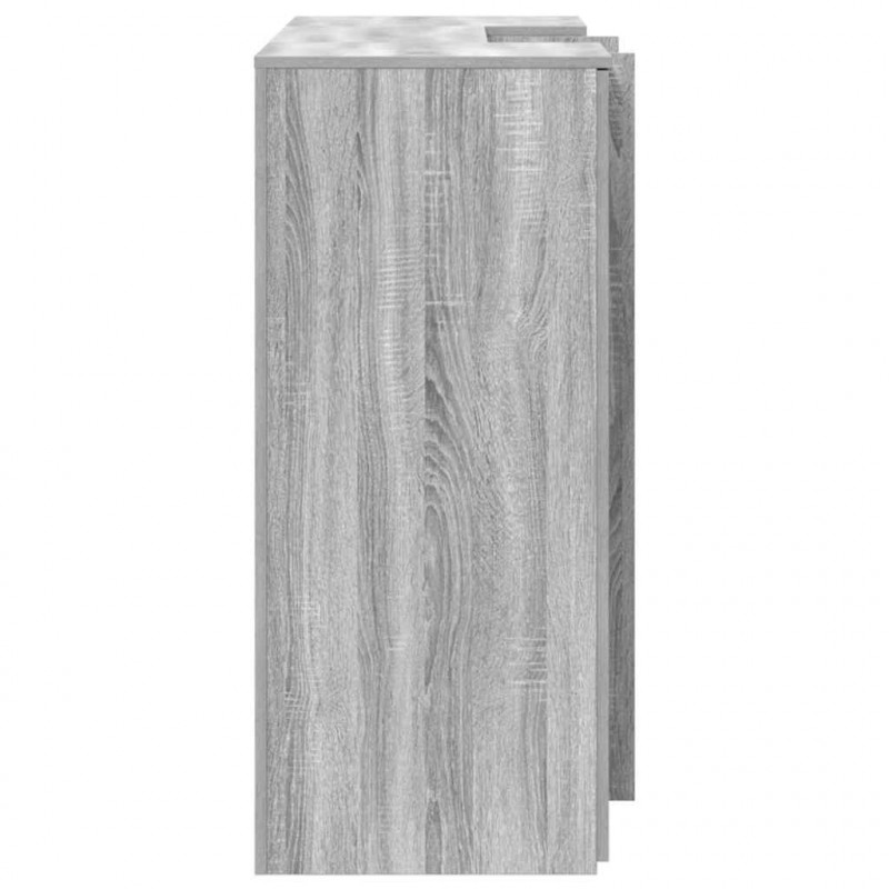 Biurko recepcyjne szare Sonoma 135x50x103,5 cm Drewno klejone