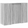 Biurko recepcyjne szare Sonoma 135x50x103,5 cm Drewno klejone