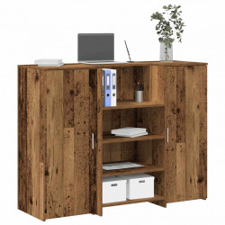 Biurko recepcyjne Stare drewno 135x50x103,5 cm Drewno klejone